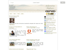 Tablet Screenshot of indonesiamatters.com